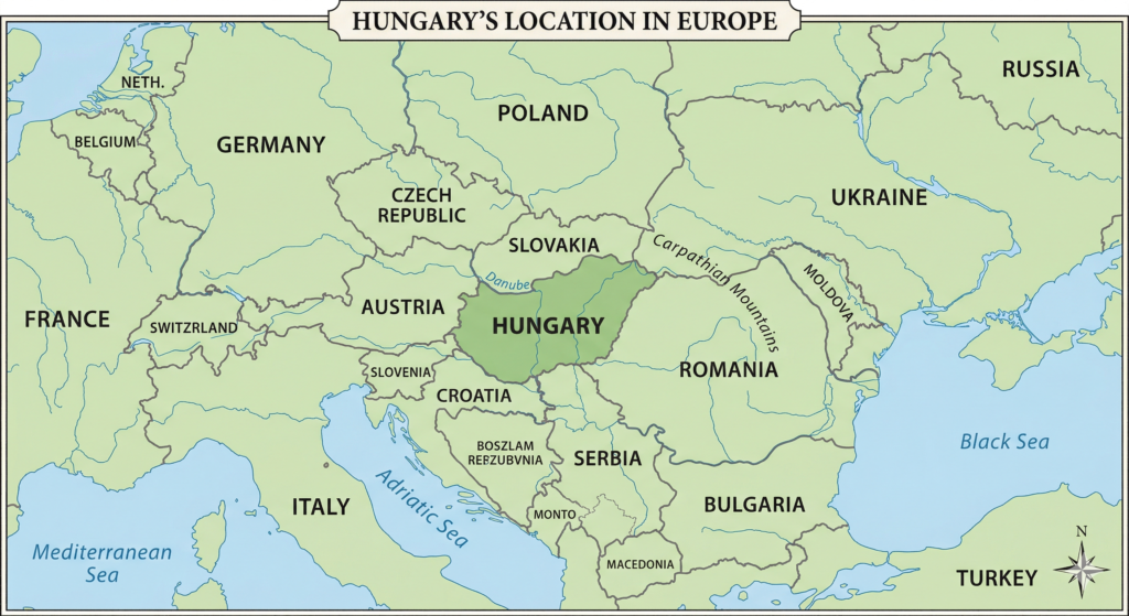 Map of Hungary